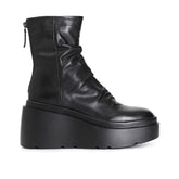 CafèNoir Tronchetto con Pieghe in Nappa Nero